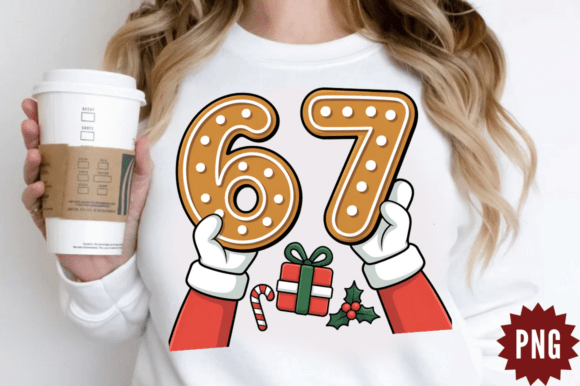 Christmas 67 Six Seven Cookies Santa PNG