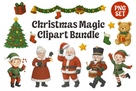 Christmas Magic Clipart: A Review for Handmade Illustrations