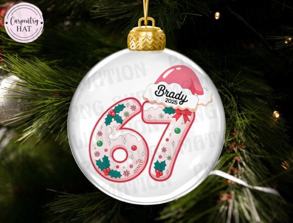 Christmas Number Ornament PNG Review for Illustrations