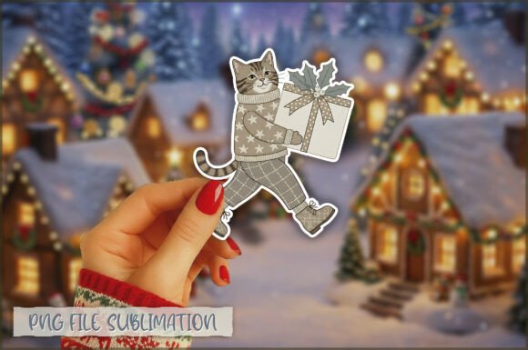 Cute Preppy Christmas Sticker PNG Review