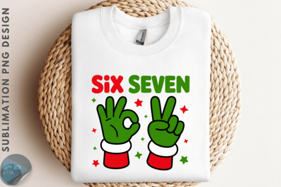 Funny Christmas Six Seven 67 Hands PNG Illustrations