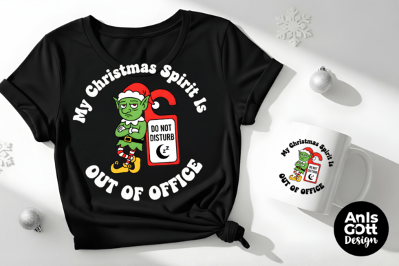 Funny Grumpy Christmas Elf PNG Bundle for Illustrations