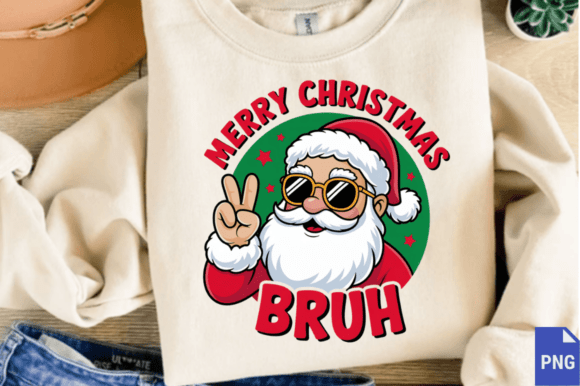 Merry Christmas Bruh Santa Xmas PNG Review
