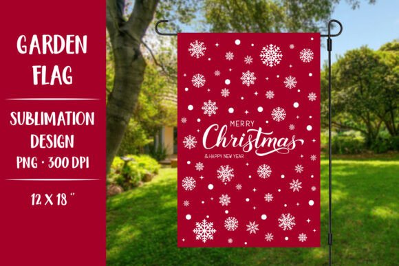 Red Christmas Garden Flag Sublimation De: A Publisher’s Take on Seasonal Illustrations
