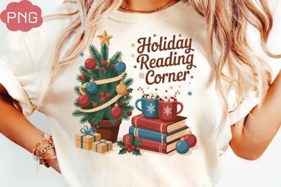 Seasons Reading Christmas Shirt, Christm: A Review for Illustrations and Blog Graphics