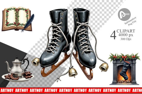 Victorian Gothic Christmas Clipart: A Designer’s Review for Local Branding